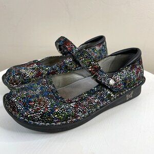 Alegria Womens Boho Mary Jane Shoes Size 38 8 Bel 391 Leather Comfort Work Artsy